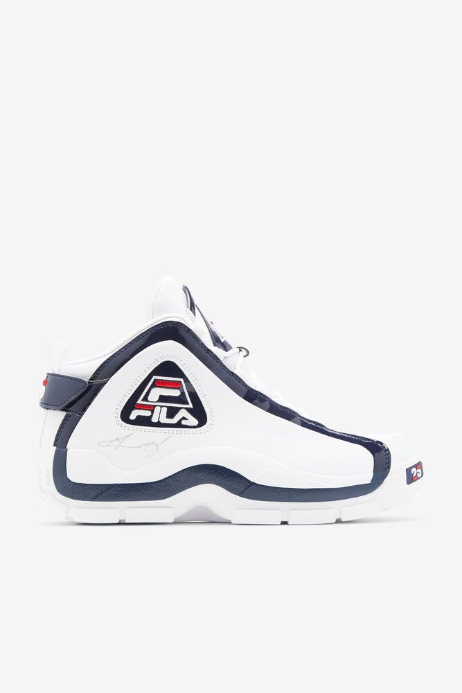 Fila Trainers Mens White Grant Hill 2 25th Anniversary Edition - Ireland 60517-AYCE